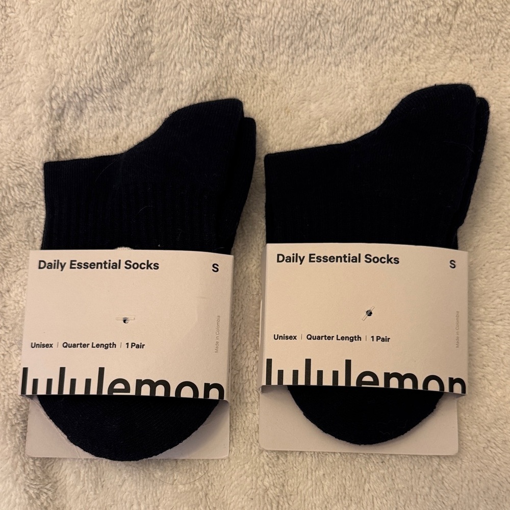 lululemon athletica Navy Daily Essential Socks S/P